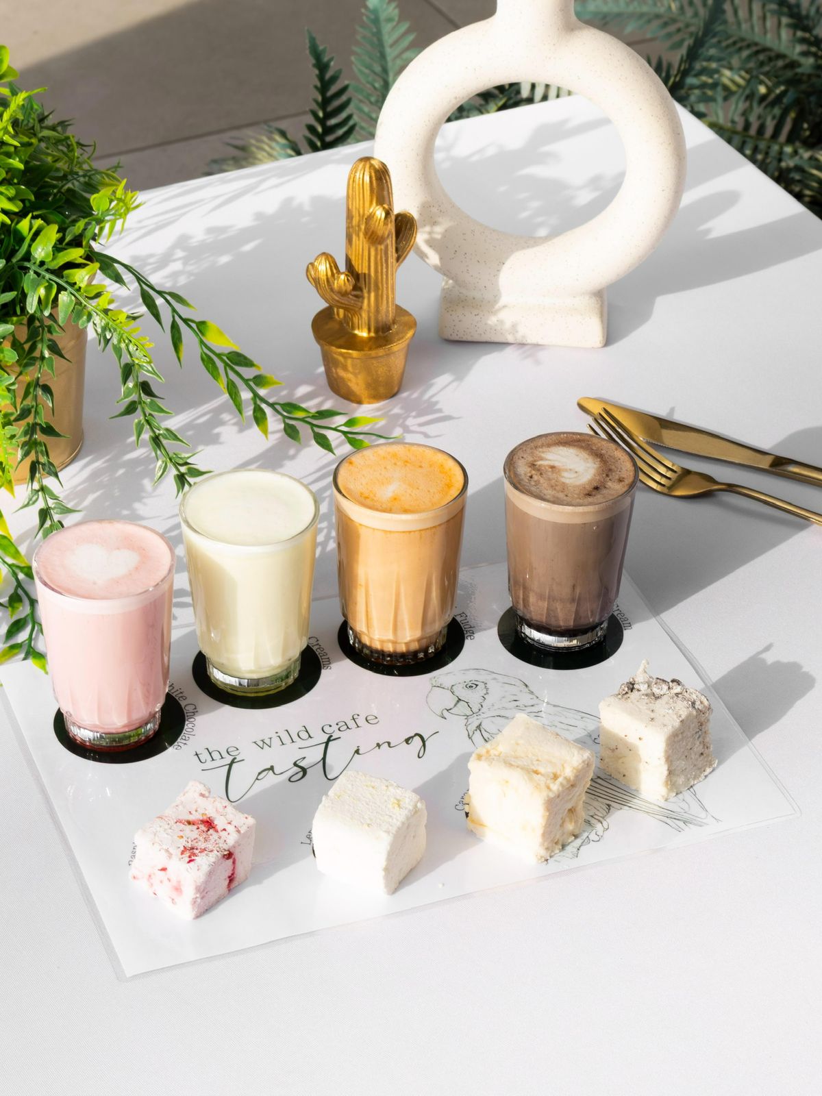 Hot chocolate and marshmallow tasting