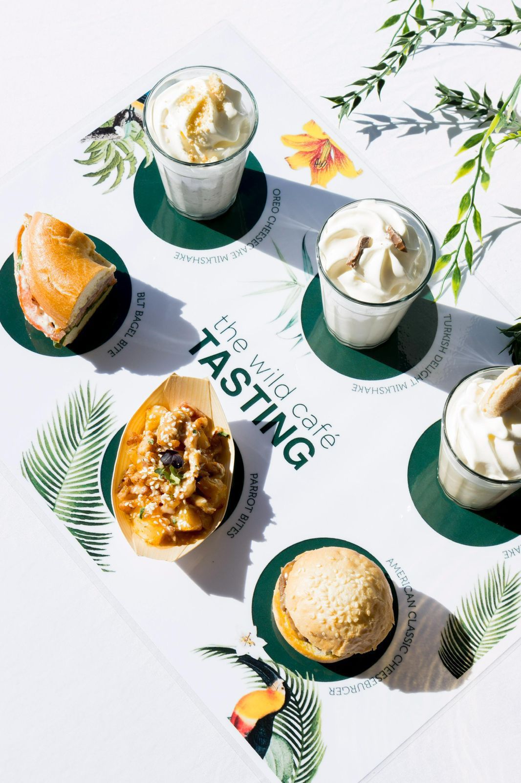 Milkshake and bite size menu favourites tasting
